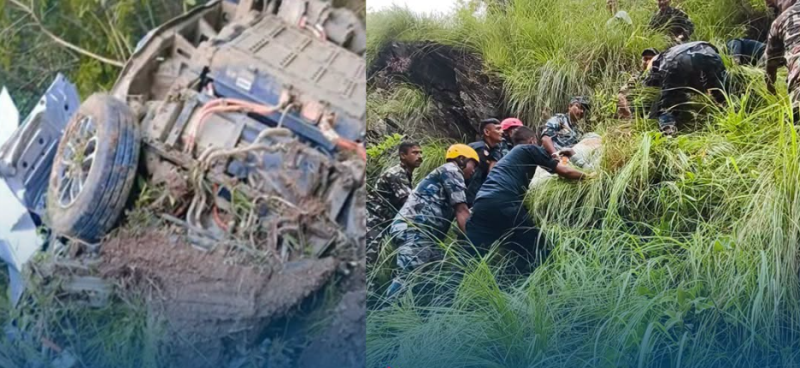 मकवानपुरमा गाडी दुर्घटना, चार जनाको मृत्यु