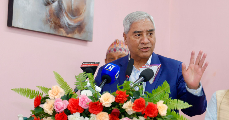 उपराष्ट्रपतिलाई राष्ट्रिय सभाको अध्यक्ष बनाउने गरी संविधान संशोधन गर्नुपर्ने एमालेको धारणामा कांग्रेस सहमत छः देउवा