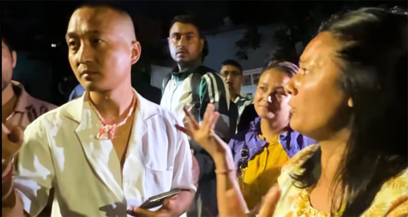बालुवाटारमा सुदन समुहको आक्रोशः 'हाम्रो आन्दोलन हाइज्याक भयो, प्रधानमन्त्रीलाई थुतेर निकाल्छौँ'