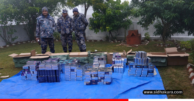 परालको कुन्युमा लुकाई राखेको १ हजार ८ सय पिस अवैध भेप बरामद