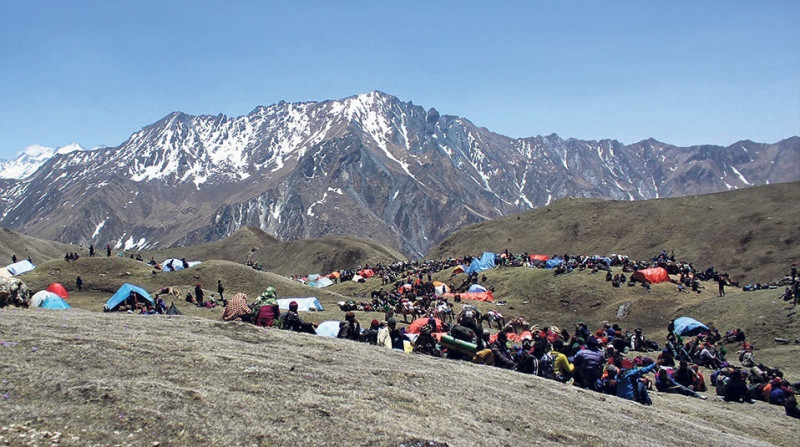 डोल्पामा यार्सा सङ्कलन गर्ने समूहबीच झडप
