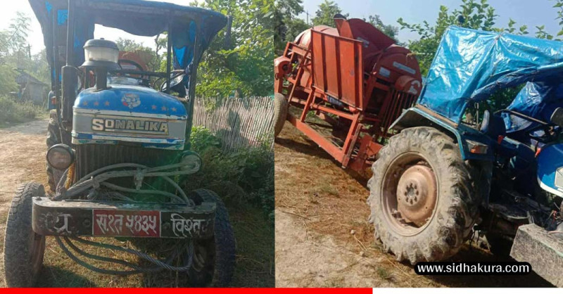 गुडीरहेको ट्याक्टरबाट खसेर एक जनाको मृत्यु