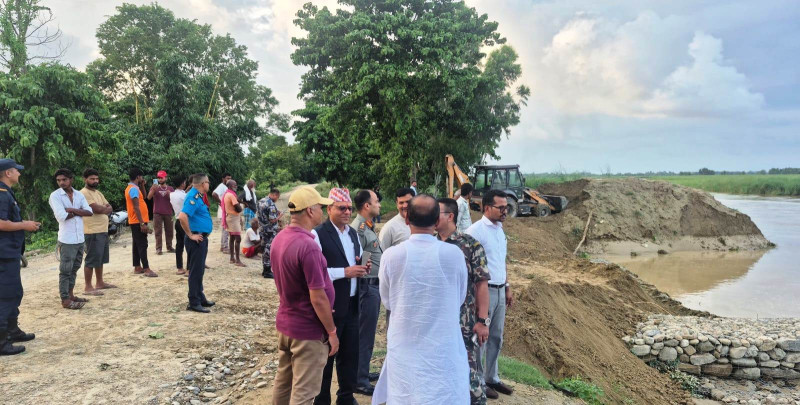 जीर्ण बाँधले रौतहटका बस्ती बाढीको जोखिममा