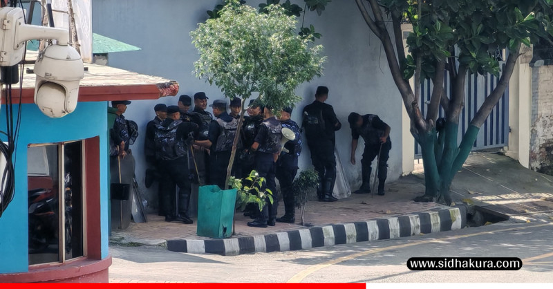 प्रधानमन्त्री निवास वरपर सुरक्षा व्यवस्था कडा