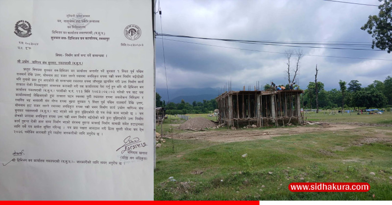 वन क्षेत्र अतिक्रमण गरी निर्माण गरिएका संरचना भत्काउन निर्देशन
