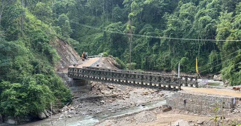 खोलामा बेलिब्रिज निर्माण भएपछि ३६ किमी दुरी छोटियो