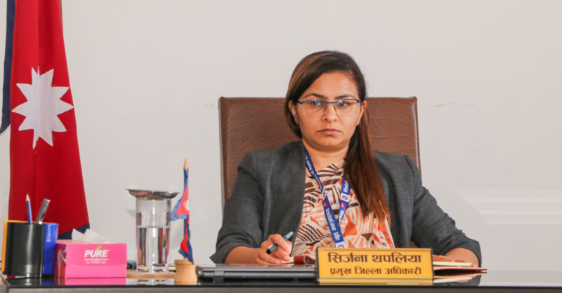 सङ्खुवासभामा पहिलोपटक महिला प्रमुख जिल्ला अधिकारी