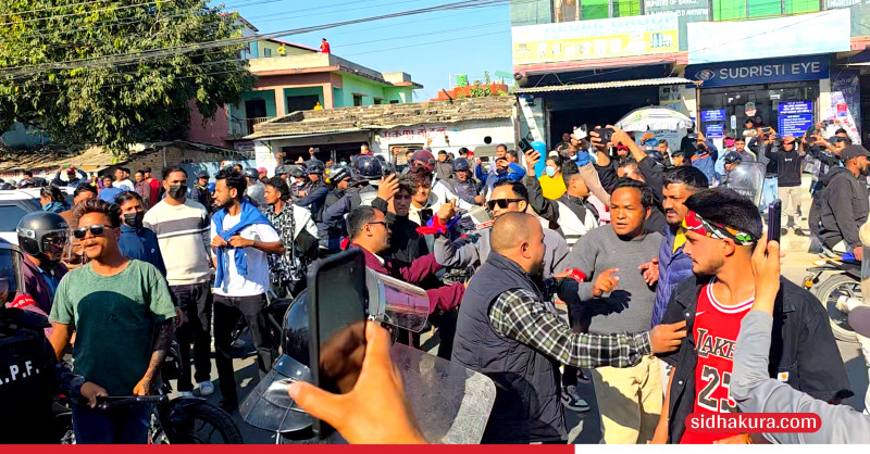 जेनजी र युवा संघबीच मुठभेड, केहिबेर धनगढी तनावग्रस्त