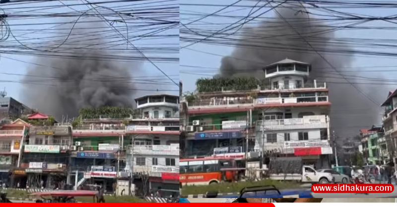 धरान, इनरुवा र रामधुनीका दमकलले निभाइयो इटहरीको आगलागी