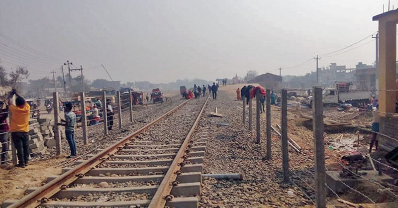 जनकपुरमा रेलको ठक्करबाट एक जनाको मृत्यु