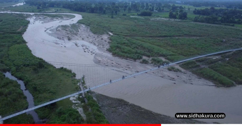 मेचीनगरको निन्दा खोलामा ‘मल्टिस्पान’ पुल निर्माण