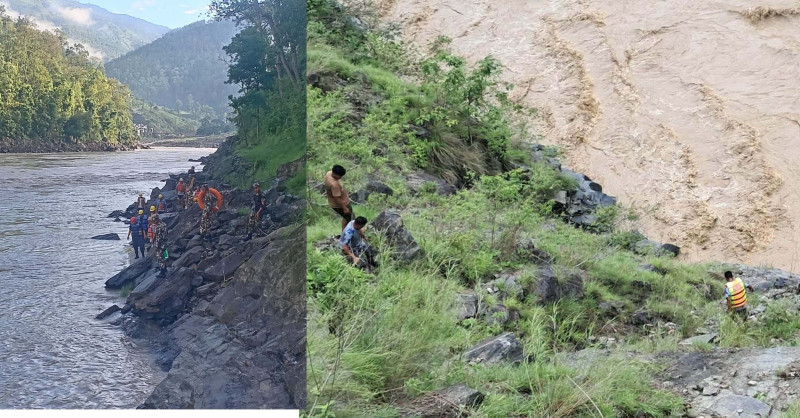 दैलेख दुर्घटनाः कर्णालीमा बेपत्ता एक जनाको शव कैलाली भेटियो