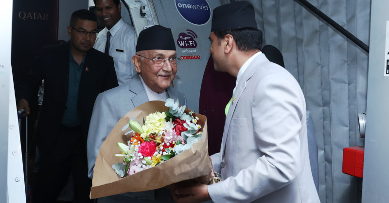प्रधानमन्त्री ओली मेड्रिडमा