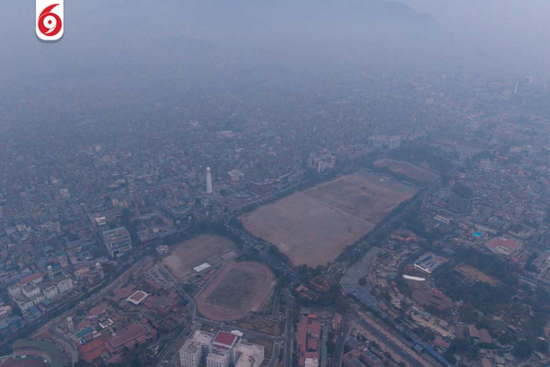 धुम्म काठमाडौँ उपत्यका, केही केही स्थानमा हल्का वर्षा(तस्बिरहरु)