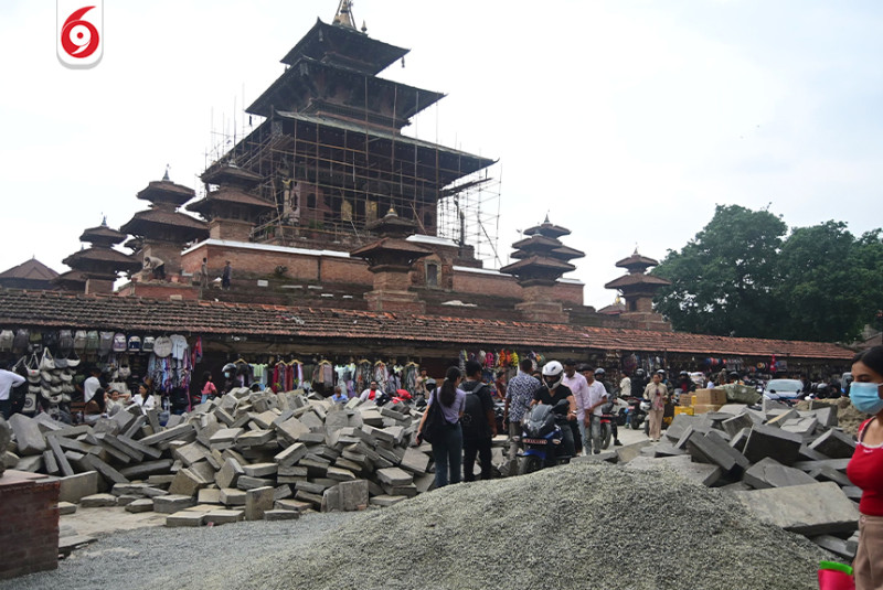 निर्माण कार्यले अव्यवस्थित मखन इन्द्रचोक मार्ग (तस्बिरहरू)