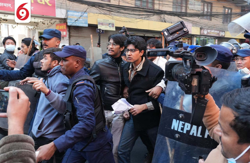 मिराज ढुंगाना नेतृत्वको जेन जी समूहलाई सिंहदरबार प्रवेशमा रोक