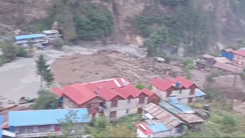 मनाङ र मुस्ताङमा पहिरोले नदीको बहावमा अवरोध, तल्लो तटीय क्षेत्रमा सतर्कता अपनाउन आग्रह