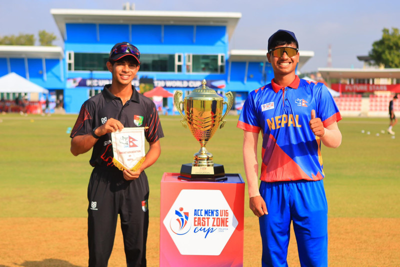 एसिसी पुरुष यु–१६ इस्ट जोन कप : सिङ्गापुर विरुद्धको फाइनल खेलमा नेपालले पहिला बलिङ गर्दै
