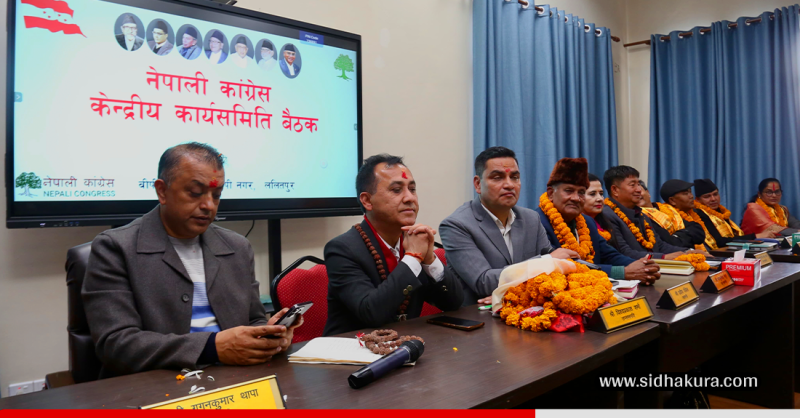 काँग्रेस सभापति थापालाई प्रधानमन्त्रीको उम्मेदवार घोषणा गर्न कार्यसमिति बैठकमा प्रस्ताव पेश