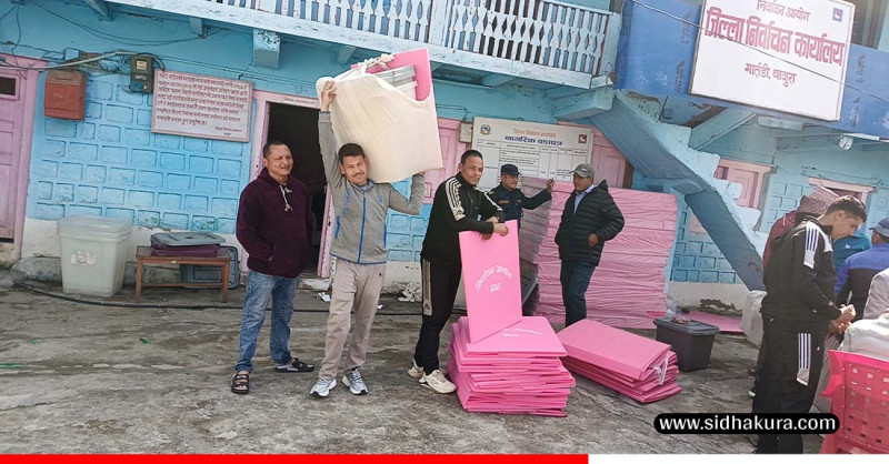 निर्वाचनको तयारी अन्तिम चरणमा, सबै जिल्लामा पुगे निर्वाचन सामग्री