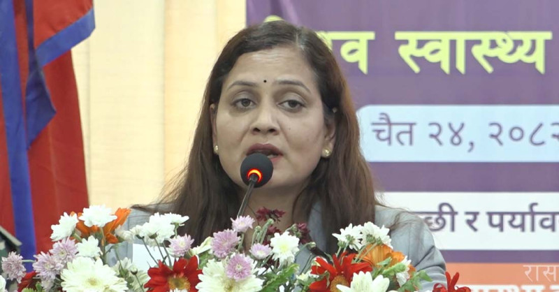 सबैका लागि स्वास्थ्य र सुरक्षित नेपाल निर्माण गरिनेः स्वास्थ्यमन्त्री मेहता