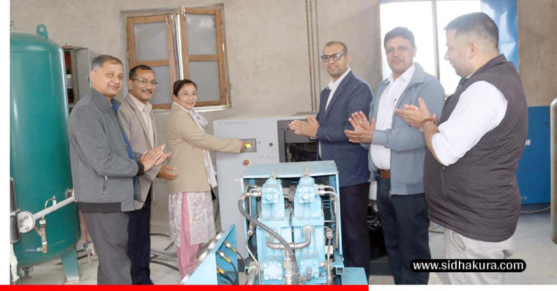 दुई वर्षदेखि बन्द रहेको अक्सिजन प्लान्ट पाल्पामा पुनः सञ्चालन