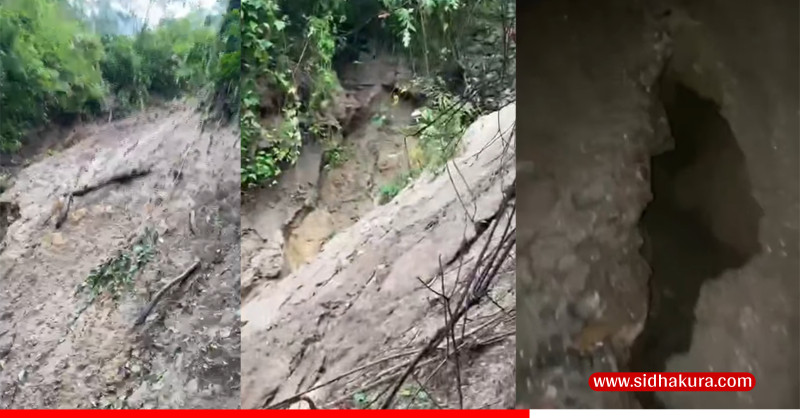 सिन्धुपाल्चोकतर्फको पहिरोले जोखिममा धाप ड्याम