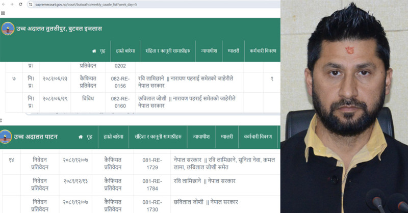 रवि लामिछानेको आज एकै दिन पाटन र बुटवल उच्च अदालतमा पेसी तोकियो