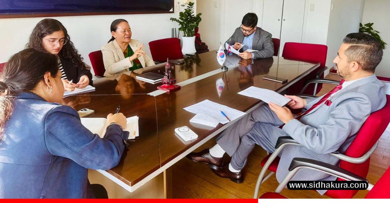 कोरियामा रहेका नेपालीको अभिभावक बनेर काम गर्न दूतावासका अधिकारीलाई सञ्चारमन्त्रीको आग्रह