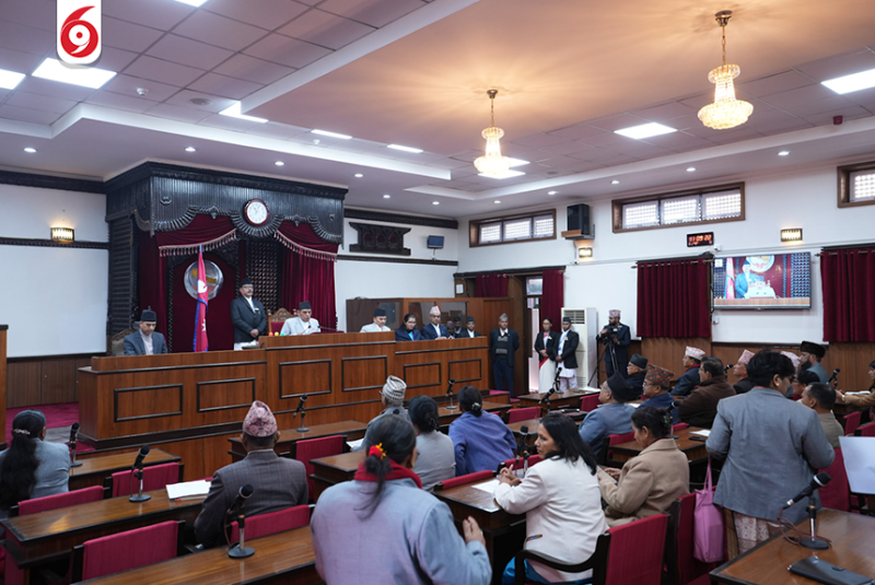 राष्ट्रिय सभाको हिउँदे अधिवेशनको पहिलो बैठक सिंहदरबारमा सम्पन्न(तस्बिरहरु)