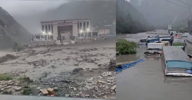 रसुवागढी नाकामा मितेरी पुल पनि बगायो,फसेको मानिसको उद्धारका लागि हेलिकप्टर चाहियोः रसुवाका सहायक सिडिओ