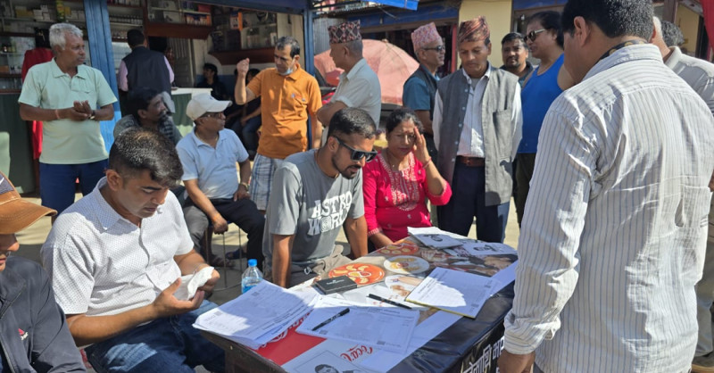 रबि लामिछानेमाथि साँधिएको राजनीतिक प्रतिशोधविरुद्ध पाँचखालमा हस्ताक्षर संकलन