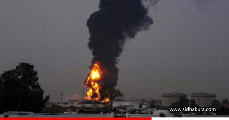 युक्रेनको तेल प्रशोधन केन्द्रमा हमलापछि रुसमा विषाक्त वायु वर्षा, स्थानीयलाई घरमै बस्न आदेश