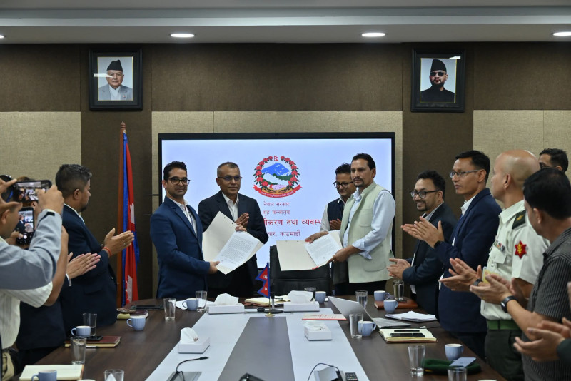 विपद्‌ कार्यमा हेली, ड्रोन र  र्‍याफ्टिङ उपलब्ध गराउने सन्दर्भमा तीन संस्थाले गरे सरकारसँग सहमति