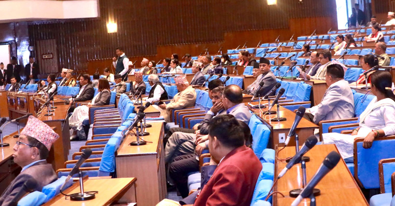रास्वपा र राप्रपा द्वारा बिहीबार पनि संसद बहिष्कार