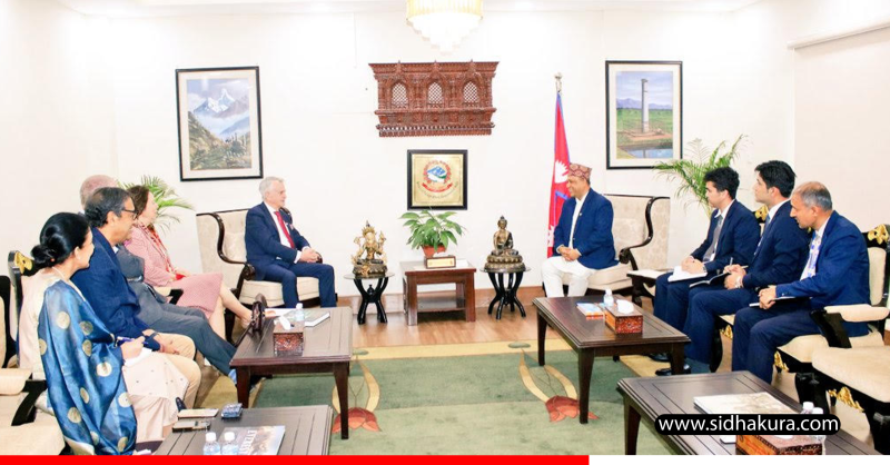 परराष्ट्रमन्त्री खनालसँग अमेरिकी सहायक विदेशमन्त्री कपुरको शिष्टाचार भेट