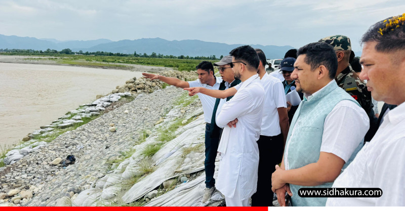 महाकाली पुलको गाइडबण्डको काम थाल्न मन्त्री लम्सालको निर्देशन