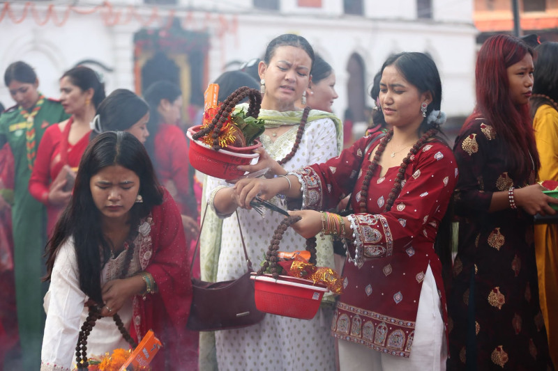 हरितालिका तीज : व्रत बस्दा मनोकामना पूरा हुने विश्वास