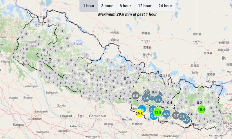 कास्कीको घलेखर्कमा भारी वर्षा