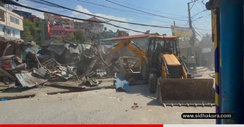 टोखा नगरपालिका–७ दहालगौँडामा चल्यो डोजर