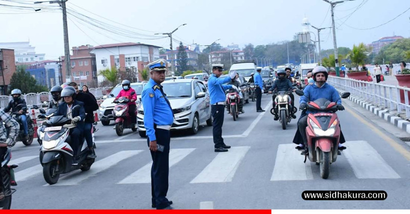 काठमाडौँ उपत्यकामा नियम उल्लङ्घन गरी सवारी चलाउनेविरुद्ध कडा निगरानी