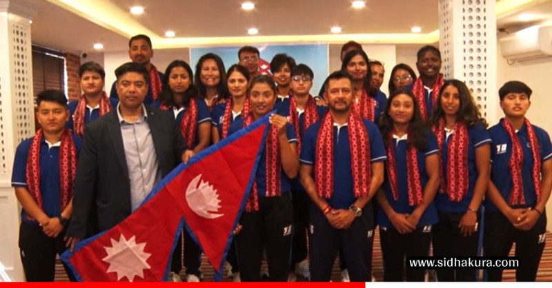 आईसीसी वुमन्स च्यालेन्ज ट्रफी खेल्न जाने महिला क्रिकेट टोलीलाई बिदाइ