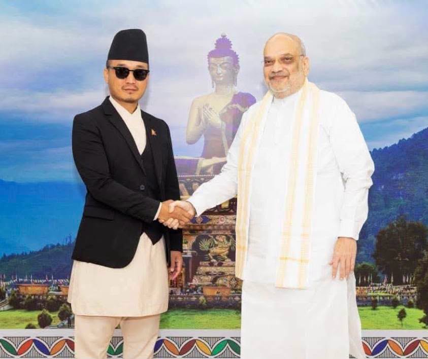 अमित शाहसँग गृहमन्त्री गुरुङको भेट, के भयो कुराकानी ?