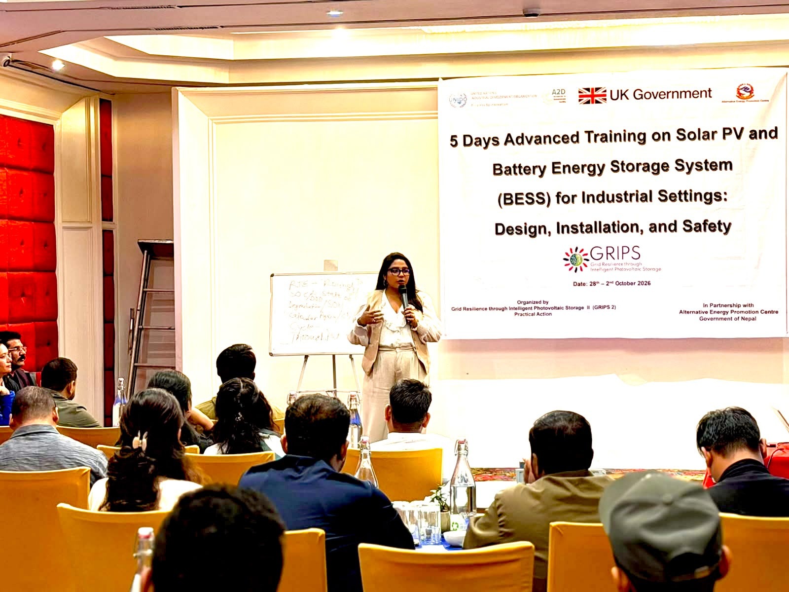 औद्योगिक क्षेत्रमा सौर्य तथा ब्याट्री ऊर्जा प्रविधि प्रवर्द्धन गर्न एईपिसीद्वारा ४५ इन्जिनियरलाई उच्चस्तरीय तालिम