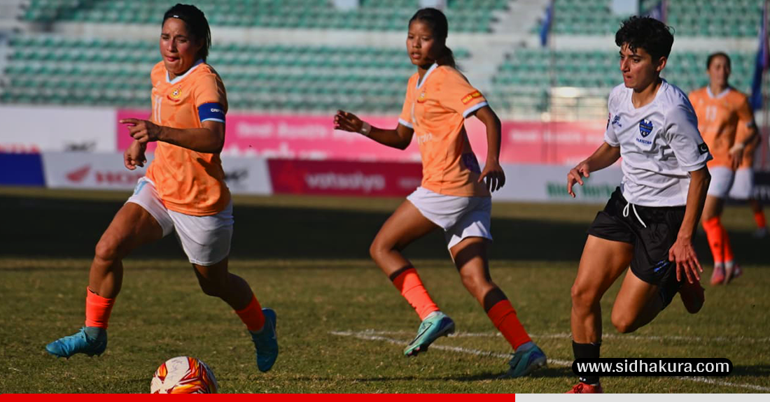 साफ महिला क्लब च्याम्पियनसिप फुटबलः नेपालको एपिएफ क्लब विजयी