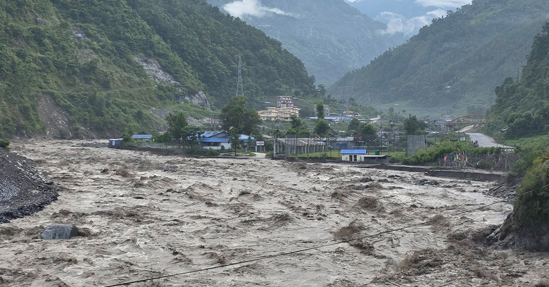 भोटेकोसीमा भीषण बाढी
