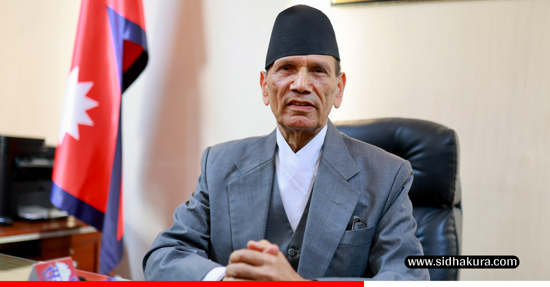 नवनियुक्त परराष्ट्रमन्त्री बालानन्द शर्माद्वारा पदभार ग्रहण