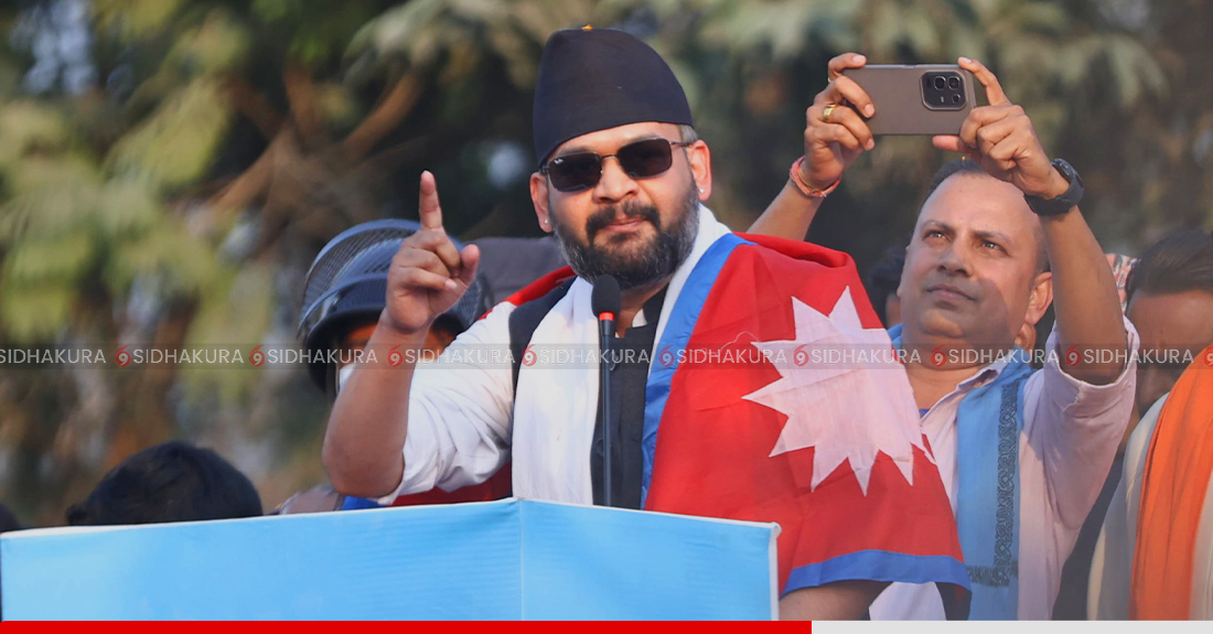 मधेशमा बालेनको सम्बोधनः 'मलाई काम गर्न दिने हो भने घण्टीमा भोट हाल्नुस् '