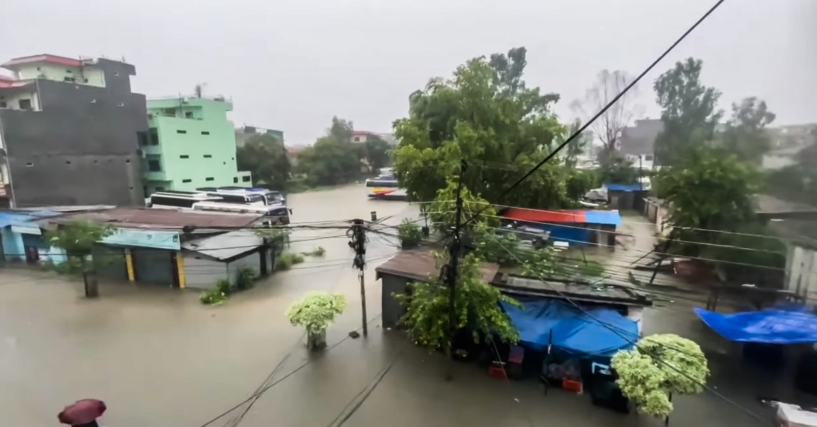 धनगढीमा भारी वर्षा, एक दर्जन बढी बस्ती जलमग्न