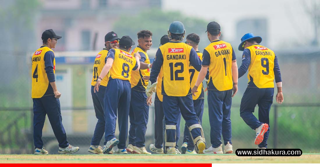 प्रधानमन्त्री कपः कर्णालीलाई ९ विकेटले हराउँदै गण्डकी विजयी